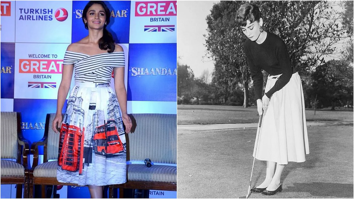 Alia Bhatt (left), Audrey Hepburn (Photo Courtesy: Pinterest.com)