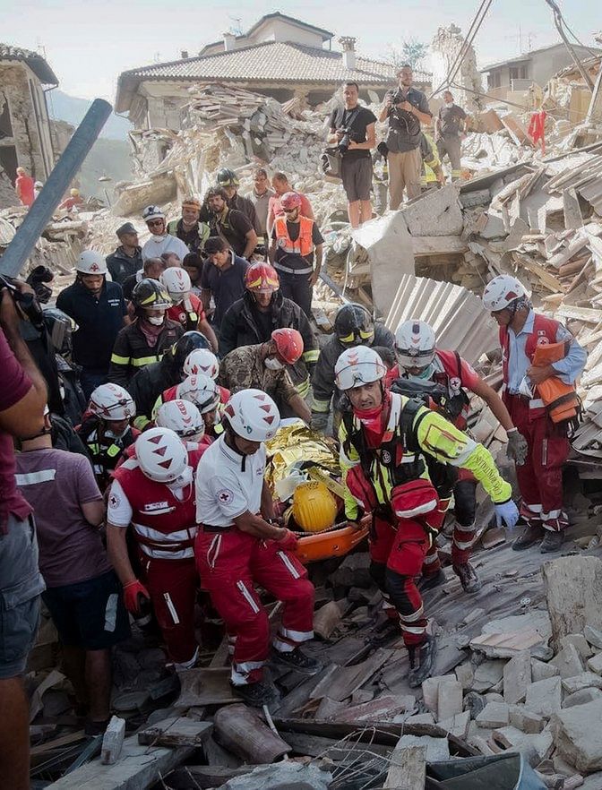 

A strong 6.2 magnitude earthquake brought down buildings in central Italy early on Wednesday.