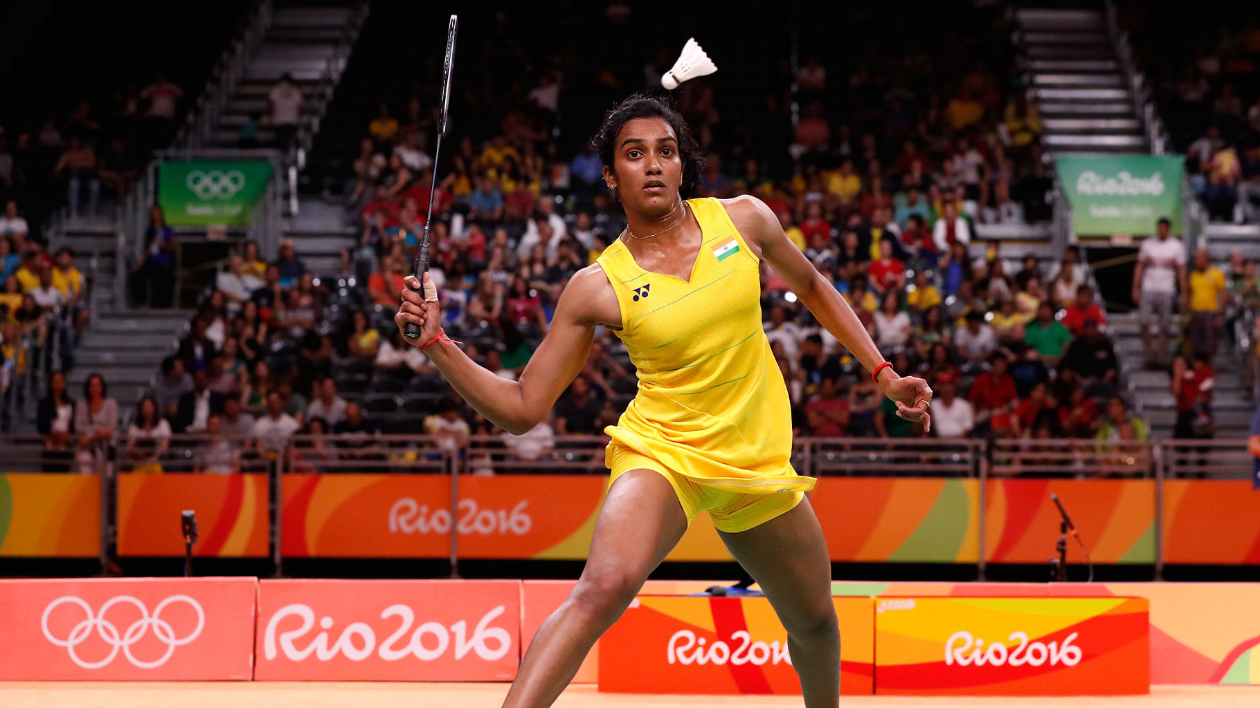 India’s PV Sindhu in action at Rio Olympics. (Photo: AP)