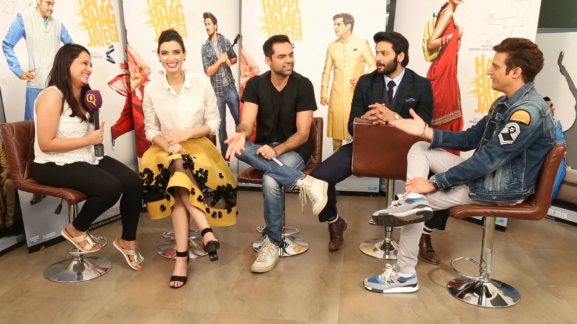 Diana Penty, Abhay Deol, Ali Fazal and Jimmy Shergill in a conversation with The Quint.