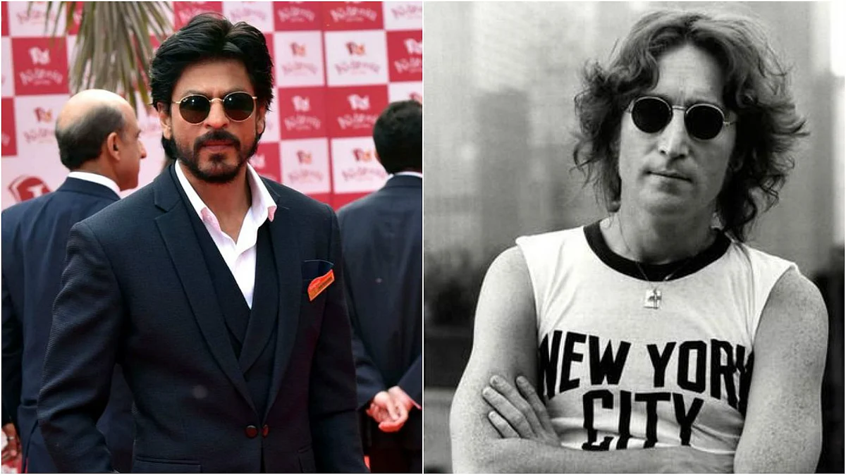 Shah Rukh Khan (left), John Lennon (Photo Courtesy: Pinterest.com)