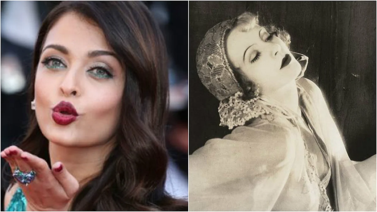 Aishwarya Rai Bachchan (left), Greta Garbo (Photo Courtesy: Pinterest.com)
