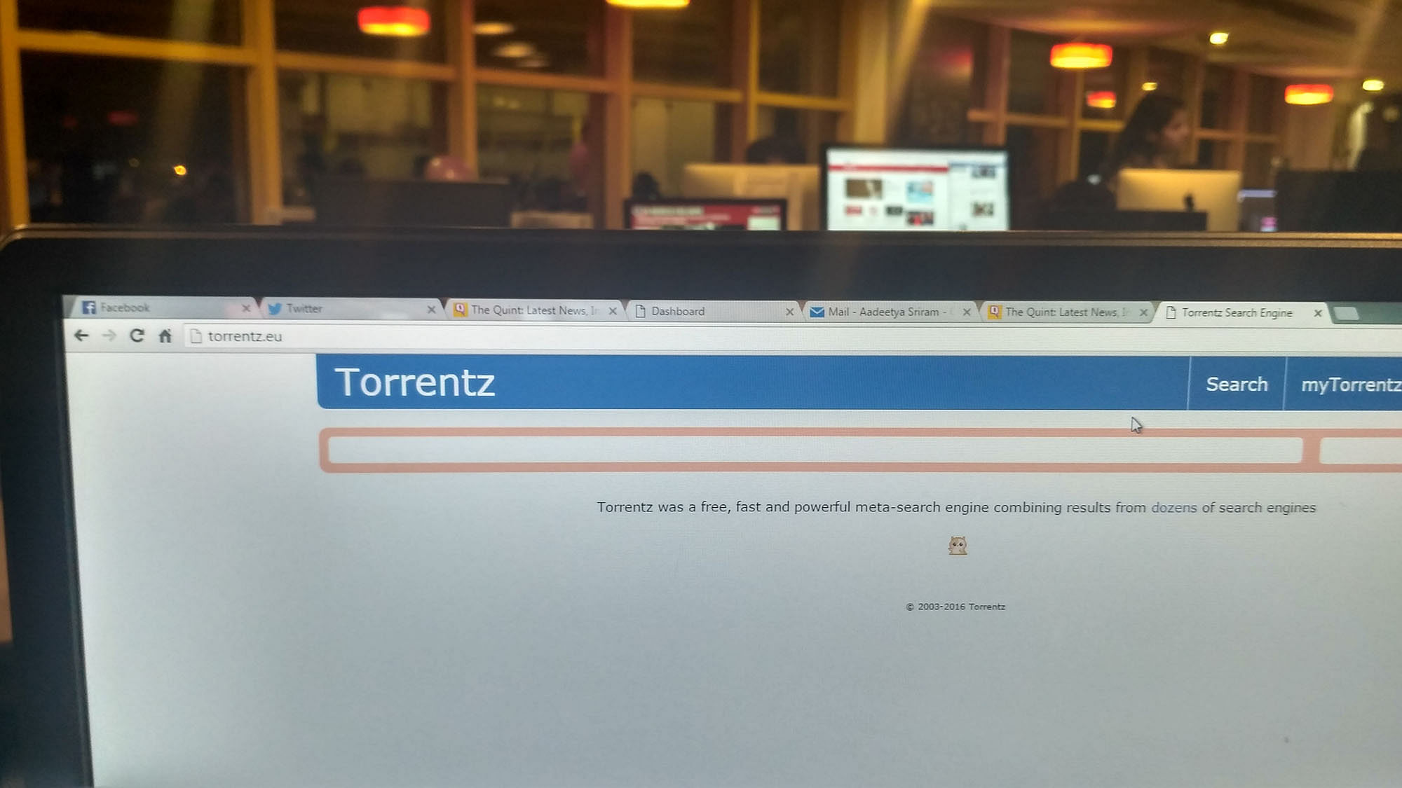  Torrentz.eu was closed down after authorities voted against content piracy. (Photo: <b>The Quint</b>)