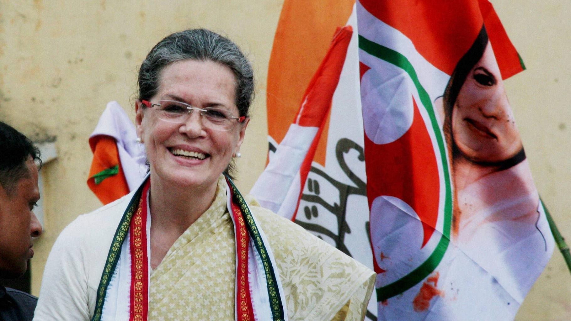 Congress party president Sonia Gandhi.