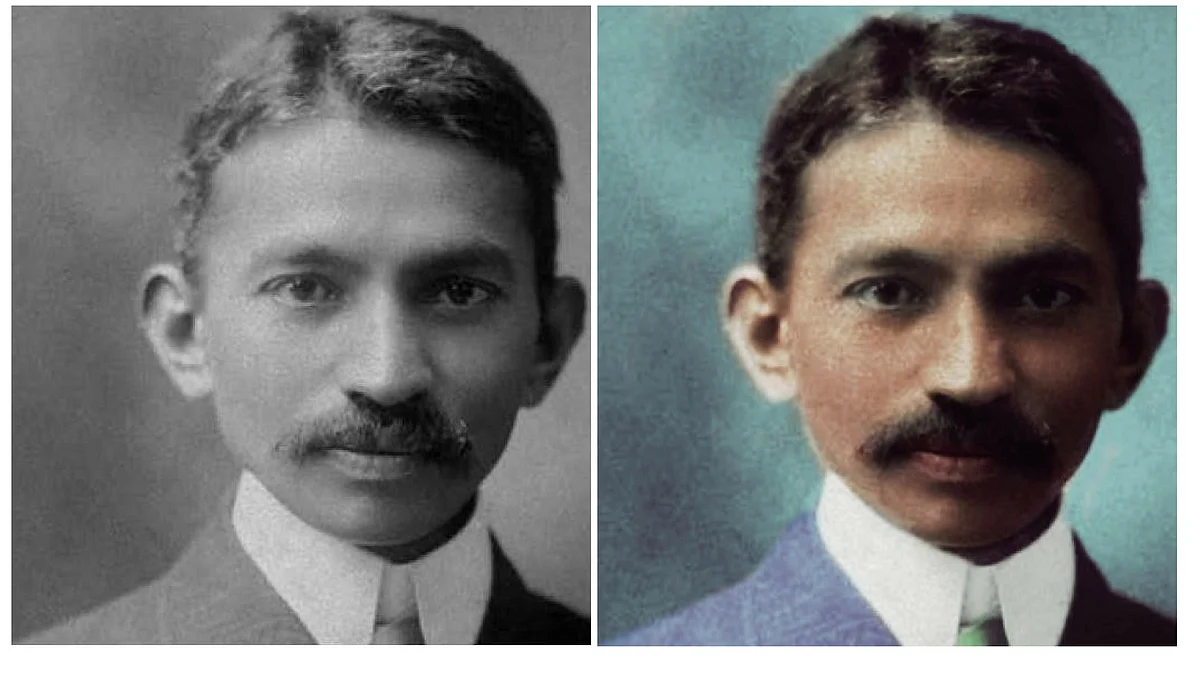 A younger Mahatma Gandhi. (Photo: Dimple Negi)