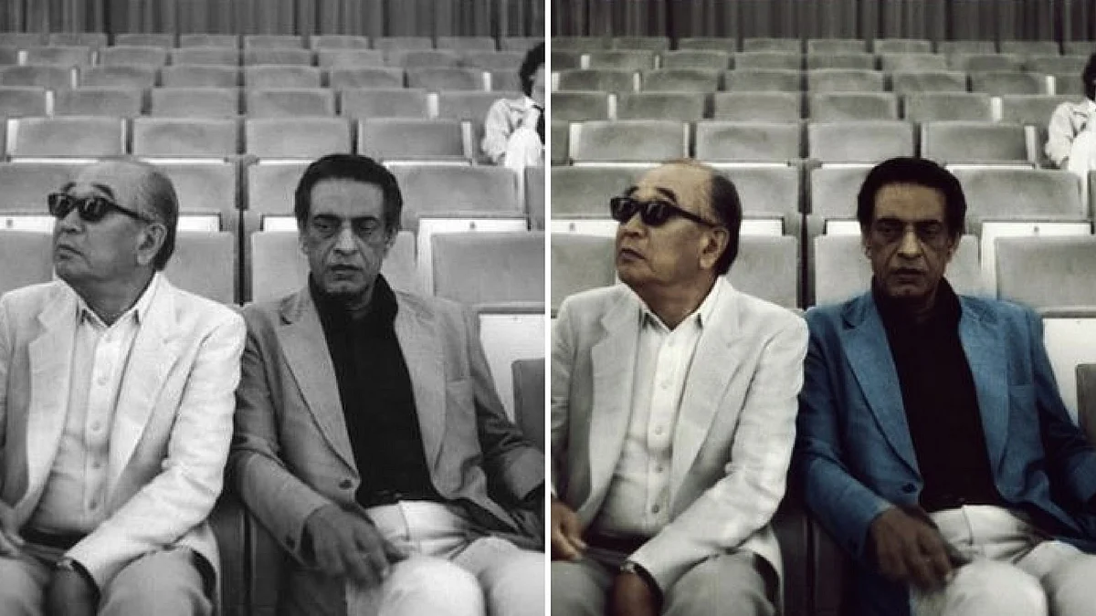 Satyajit Ray chilling with Japanese filmmaker Akira Kurosawa. (Photo: Dimple Negi)