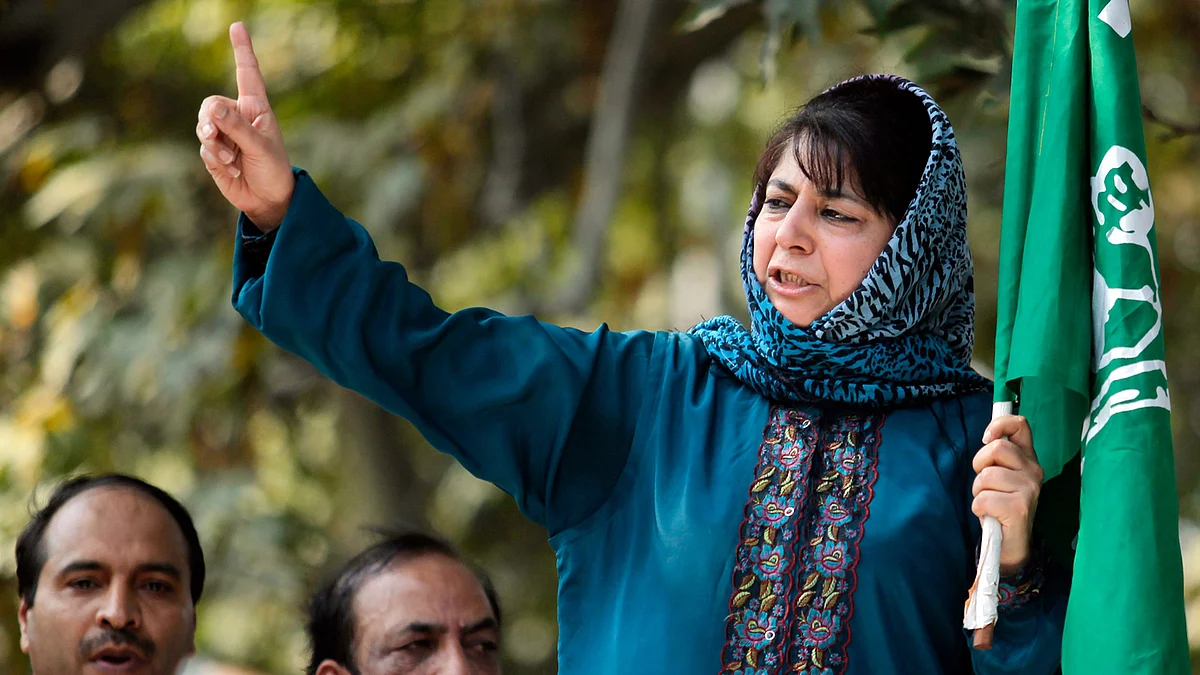 File image of former J&K chief minister Mehbooba Mufti. 