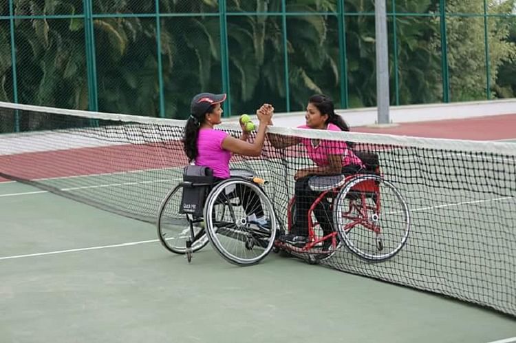 Prathima’s chances of winning a medal have been hampered because she doesn’t have a competitive wheelchair.