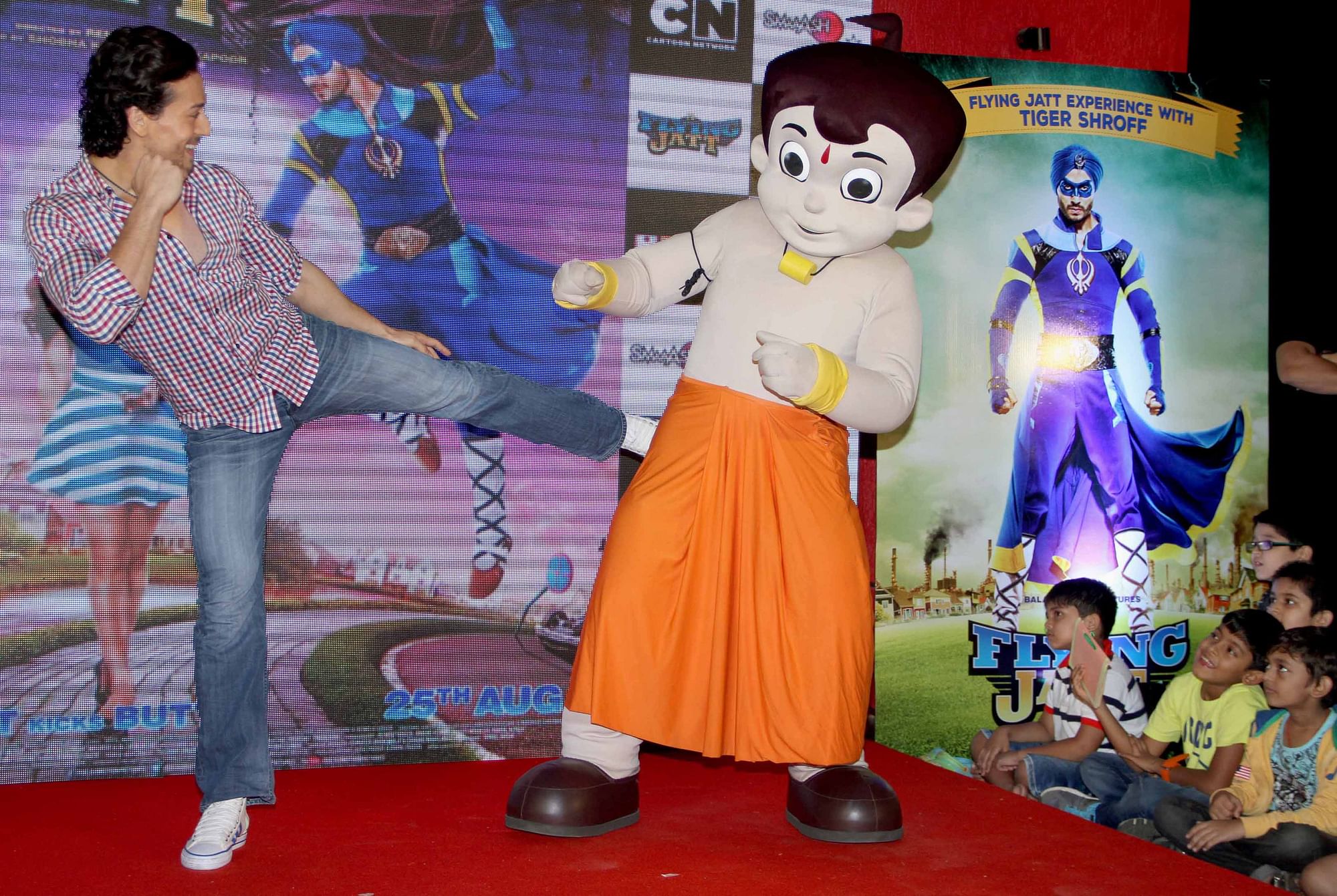 In Pics: When Tiger And Jacqueline Met Chhota Bheem