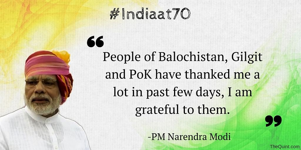 In his address, PM Modi hit out at Pakistan for supporting terrorism and spoke about the Peshawar school attack.