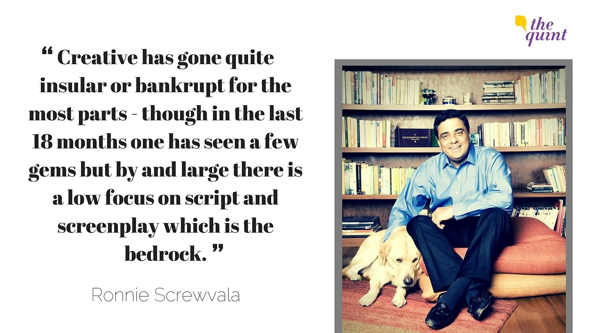 Ronnie Screwvala pens down his thoughts on business in Bollywood and the way ahead.