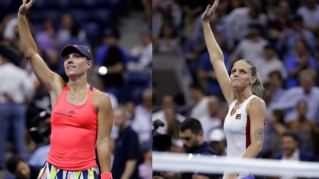 Angelique Keber (left) and Karolina Pliskova (right) will be playing against each other in the US Open Finals on Saturday. (Photo: AP/<b>The Quint</b>)