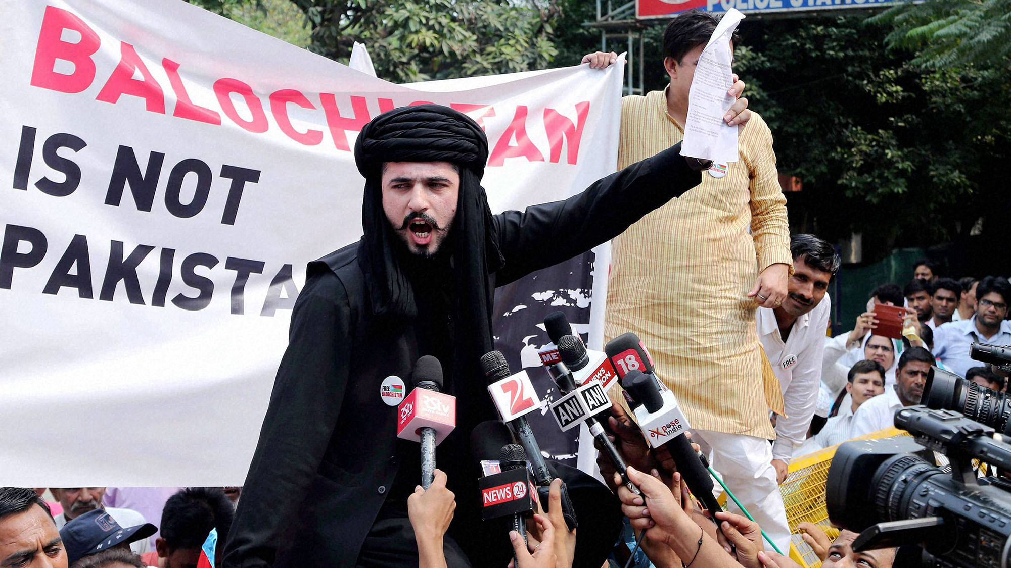 Baloch leaders protest against Pakistan (Photo: PTI)