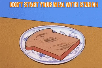 Start with veggies, protein and then eat the carbs – this is because the fibre in the vegetables stay in your stomach for longer and protein sends satiety signals to the brain. (Photo courtesy: Tumblr/Peanuts)