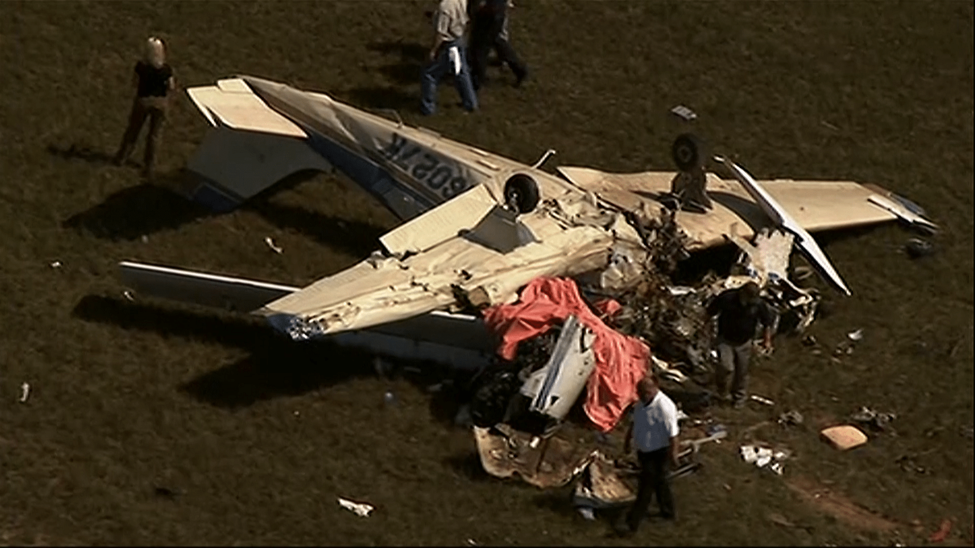 The single-engine planes crashed at West Georgia Regional Airport. (Photo: AP screengrab)