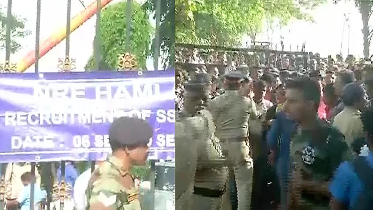 Stills from the stampede. (Photo: ANI)
