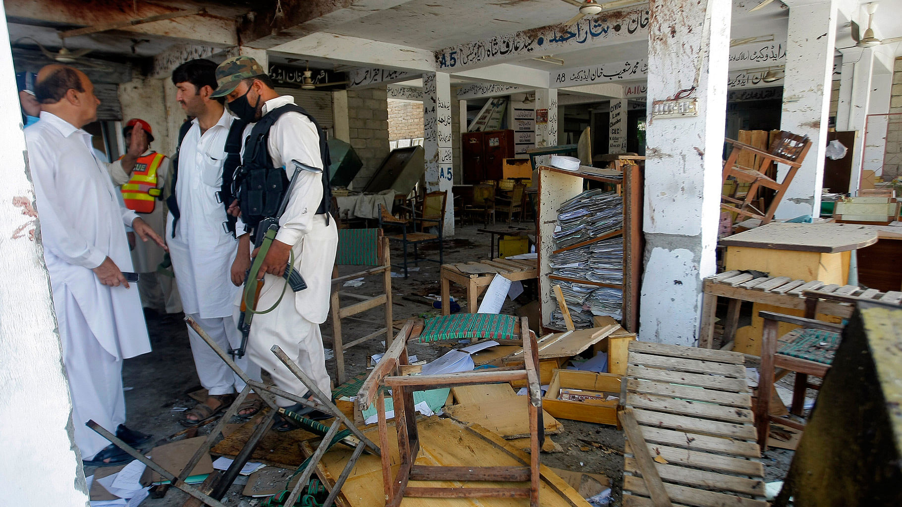 The blasts come hours after four militants attacked Christian Colony in Peshawar. (Photo: AP)