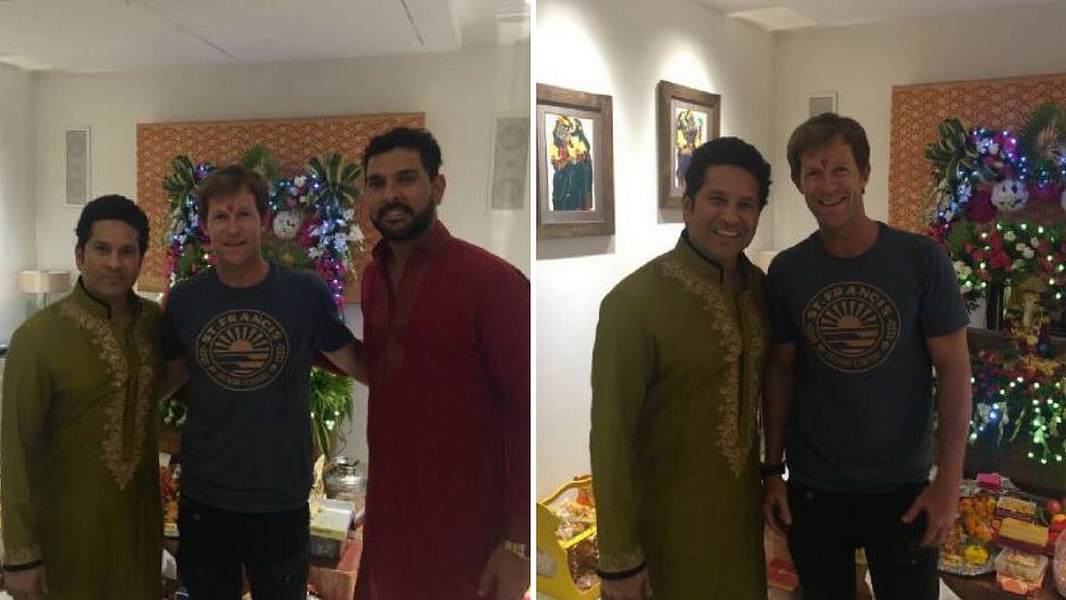 Guess Who Dropped In To Welcome Bappa At Sachin Tendulkar S House
