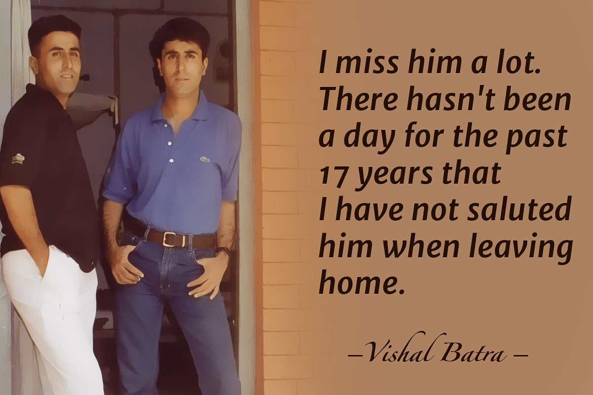Vishal Batra remembers his twin brother, Kargil martyr Vikram, on their birthday. 