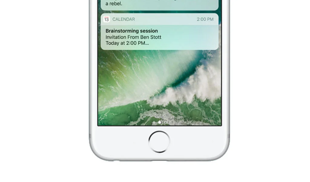 No more Slide to Unlock. (Photo Courtesy: Apple)