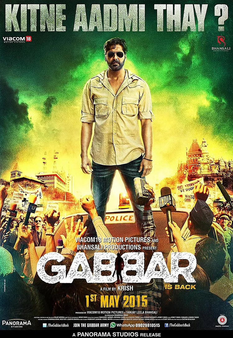 Akshay Kumar in the poster of <i>Gabbar</i>. 