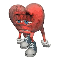(GIF Courtesy: <a href="http://3.bp.blogspot.com/-2dLuC5SuIeM/TjF2ebuavaI/AAAAAAAAAJY/YHl0yLVfsCQ/s200/sick_heart_walking.gif">3.bp.blogspot.com</a>)