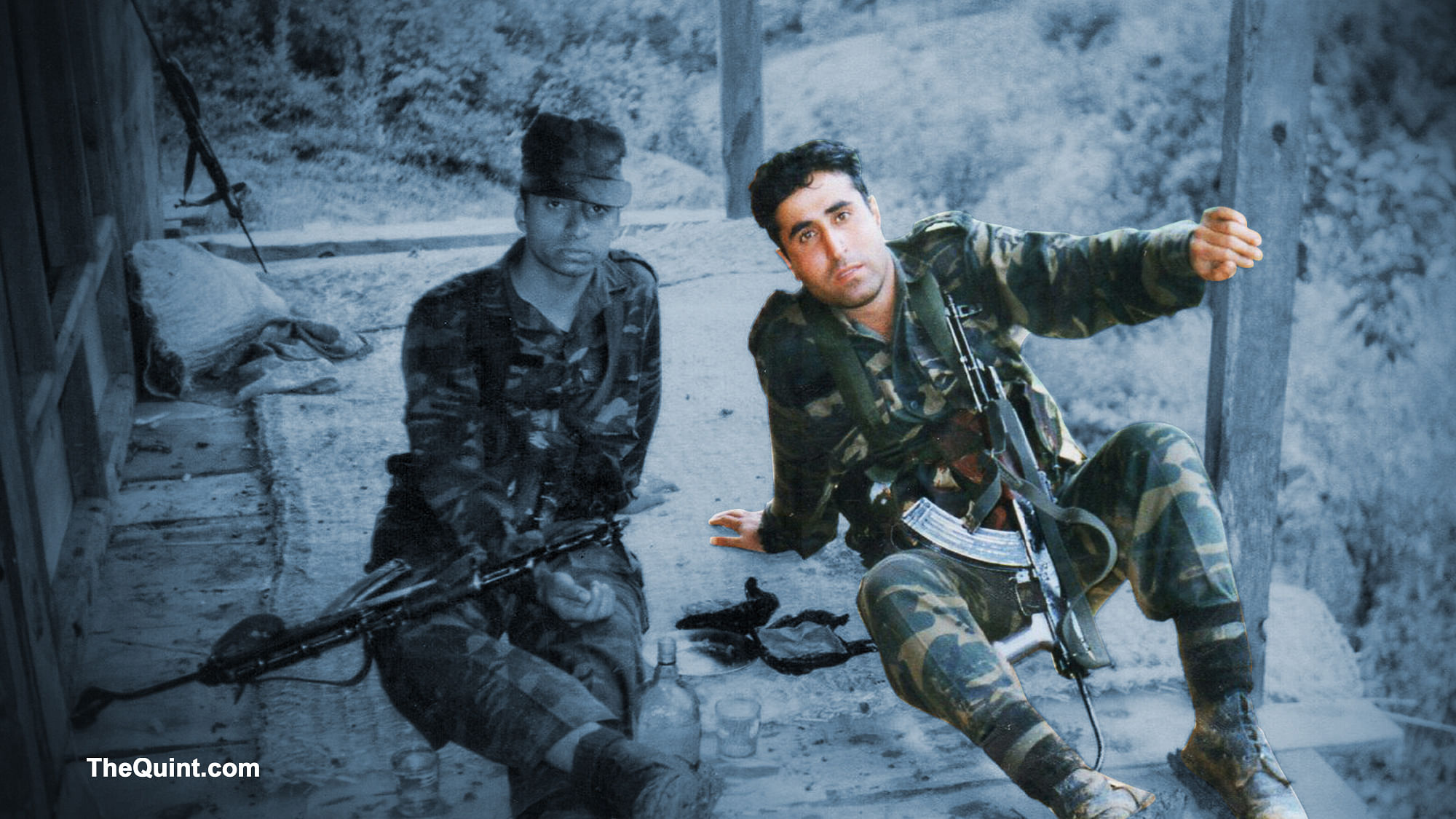 A picture of Captain Vikram Batra during Kargil War, provided by his family. 