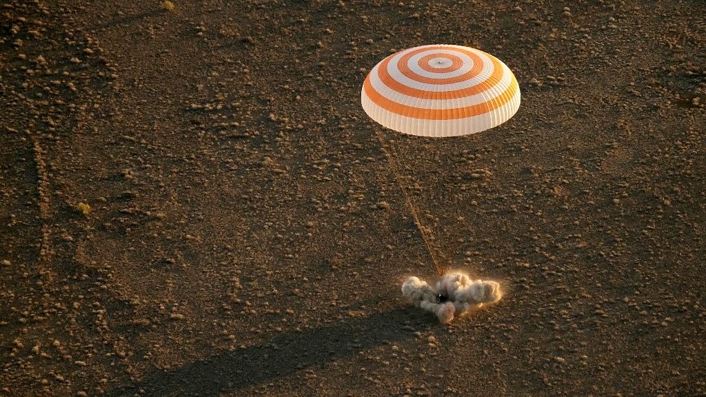 Record-setting American astronaut, Jeff Williams, and his two Russian colleagues returned on Wednesday.