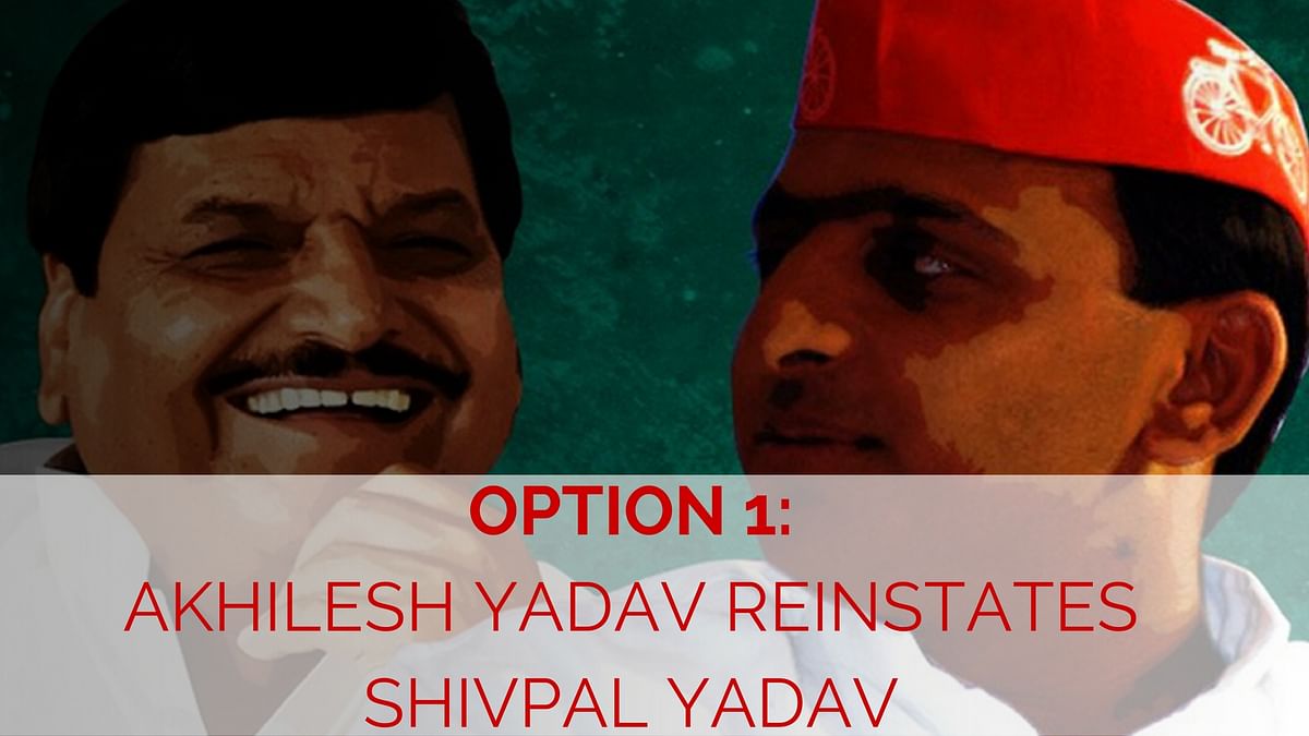 

There are limited options before SP as the civil war within the top satraps of the party takes  an ugly turn.
