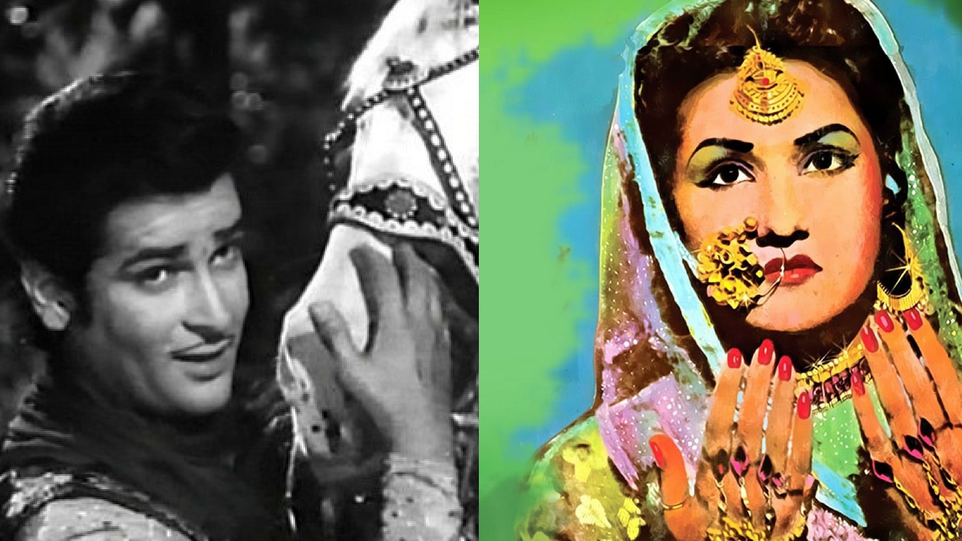 Shammi Kapoor and Noor Jehan in 1957 and 1947 renditions of <i>Mirza Sahiban</i>.&nbsp;