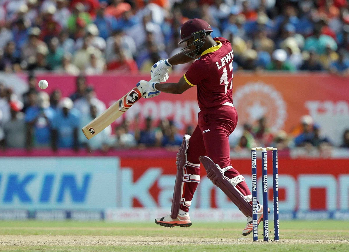 Evin Lewis scored an T20 ton vs India if 48 balls, which is the fourth fastest in the world and second fastest by a West Indian. (Photo: AP)