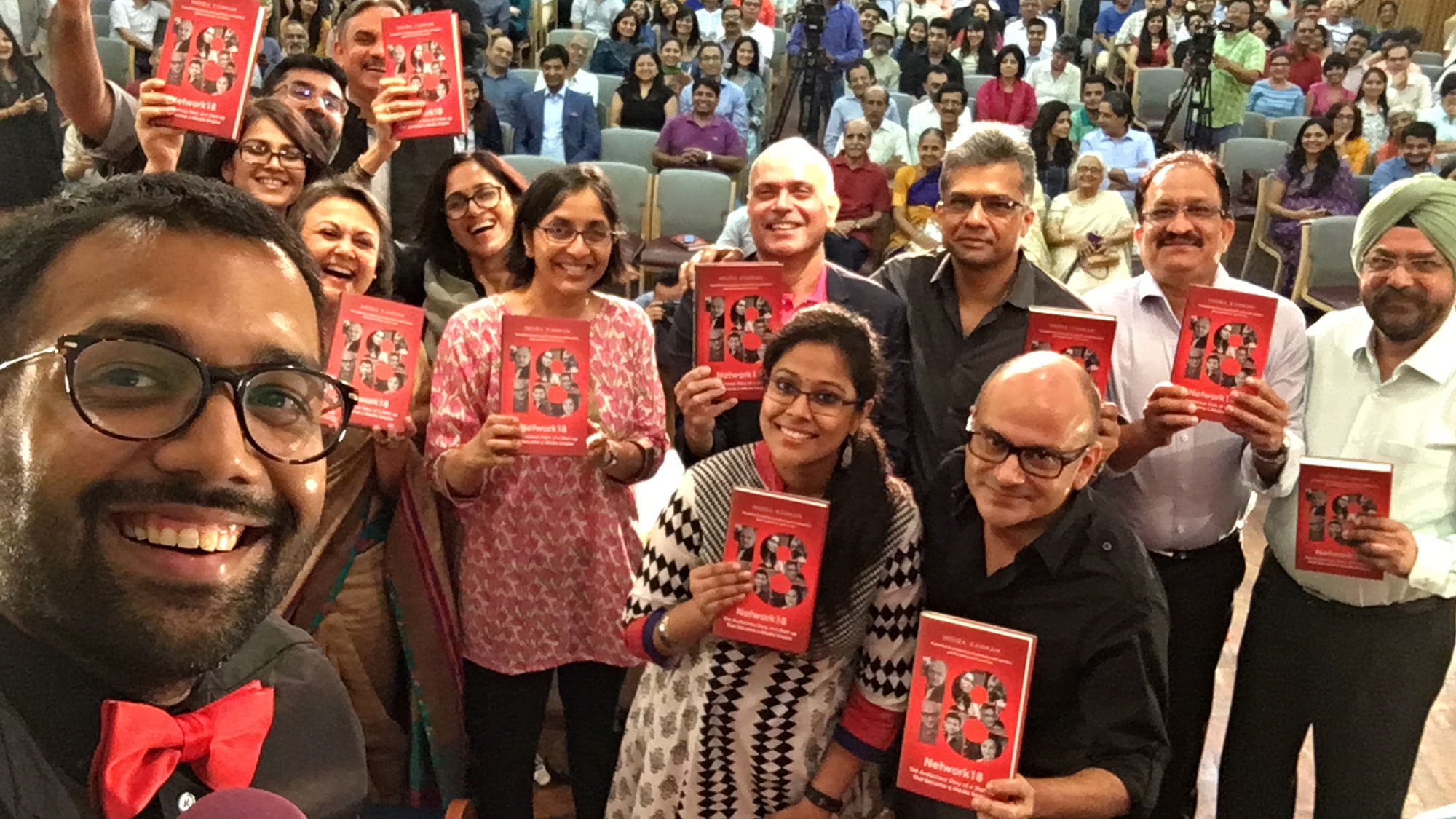 From the book launch of Network18: The Audacious Story of a Start-up That Became a Media Empire. (Photo: <b>The Quint</b>)