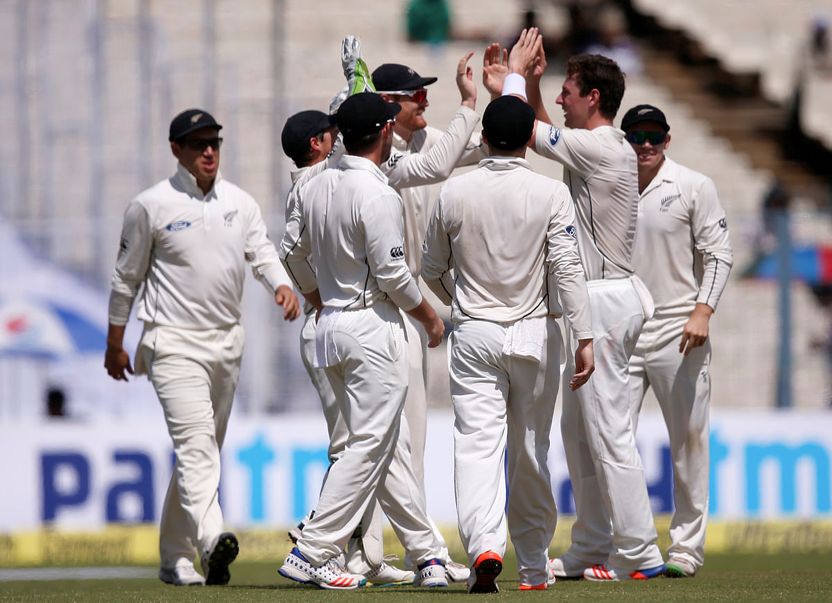 India end day one of the second Test against New Zealand at 239/7.