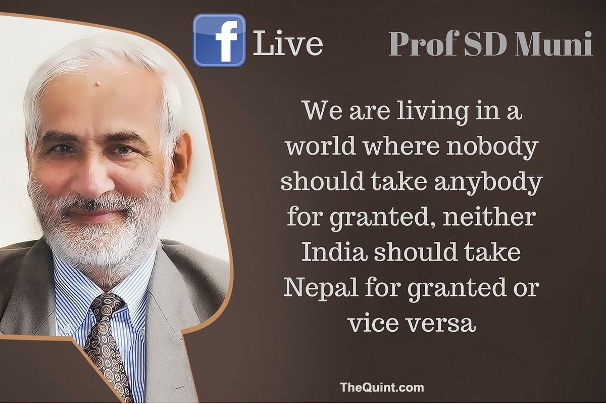 Prof SD Muni joined us for a chat before the arrival of Nepal’s PM Prachanda in India.