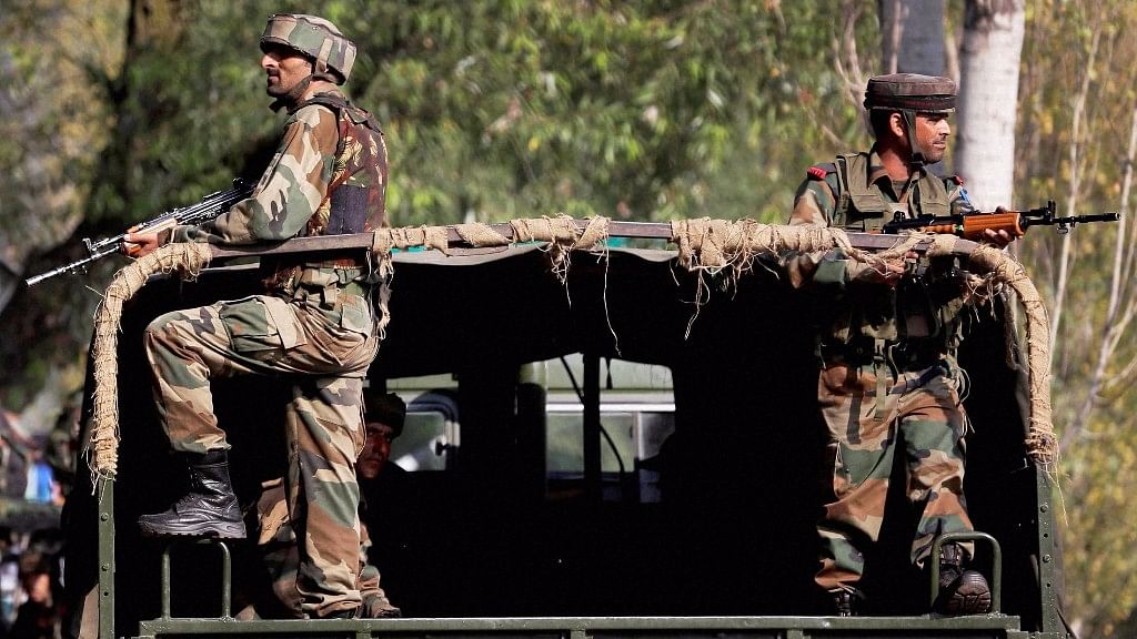 

Security at Uri army camp after an attack killed 18 soldiers and injured around 30. (Photo: PTI)