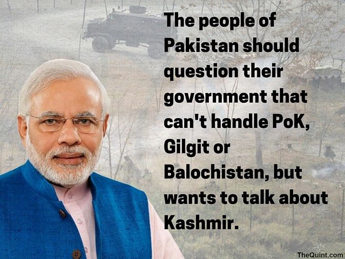 Modi’s speech in Kozhikode brings an end to speculations of  military option being considered against Pakistan.