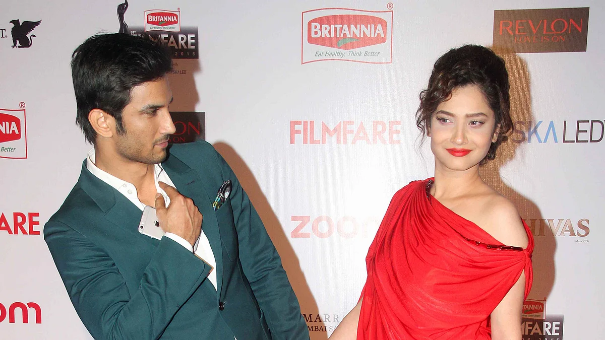 Ankita Lokhande with ex beau Sushant Singh Rajput. (Photo: Yogen Shah)