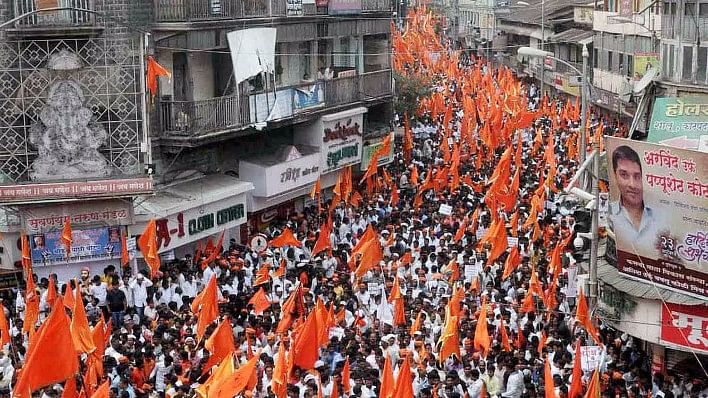 Protesters from the Maratha community marched in 2018, demanding quota.&nbsp;