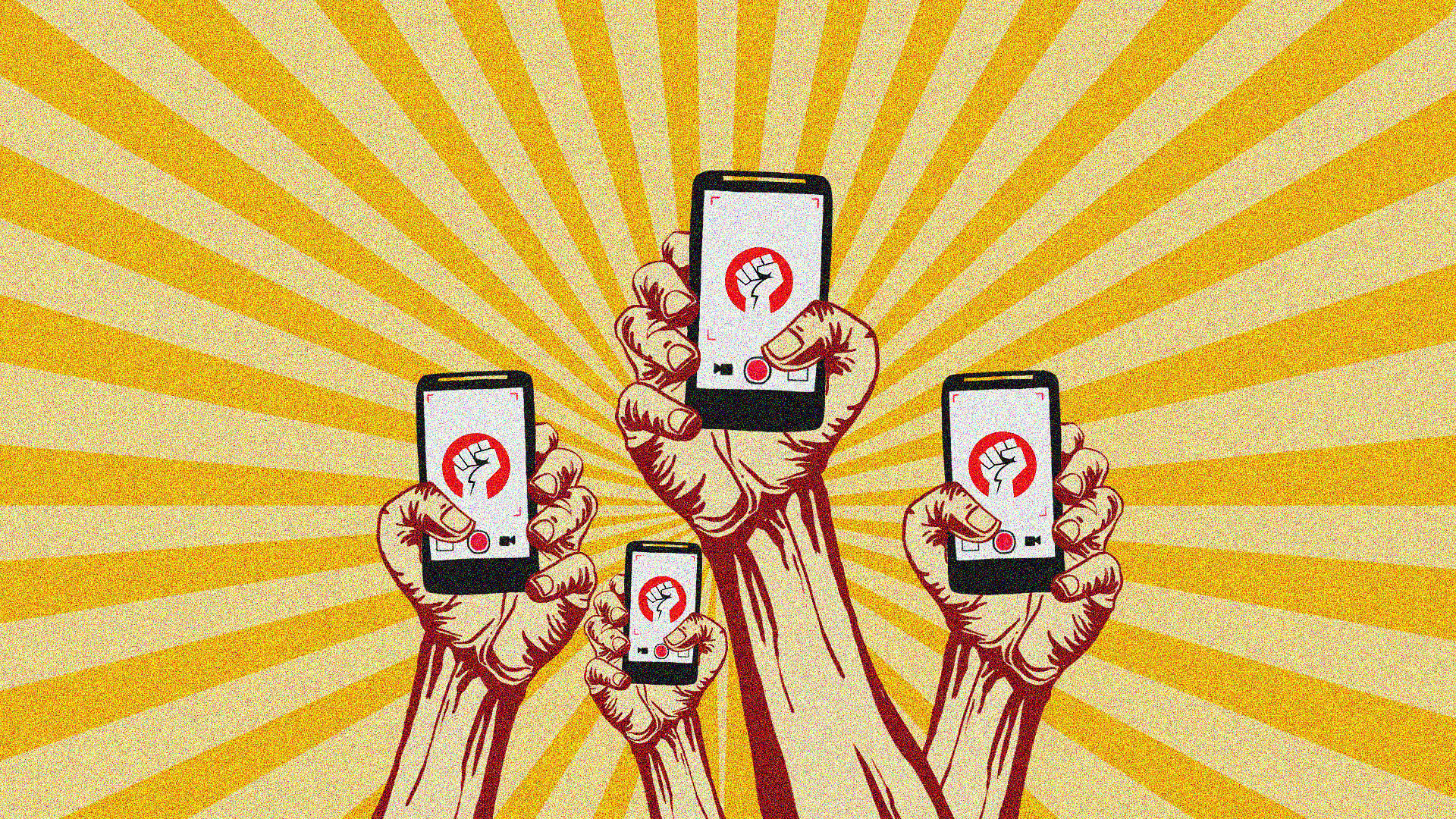 Cellphone videos have become a whole new form of labour protest. (Illustration: Susnata Paul/<b>The Quint</b>