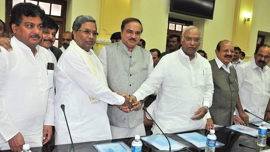 CM Siddaramaiah at the all-party meeting he convened in the wake of recent protests in Karnataka involving the Cauvery issue. (Photo: IANS)