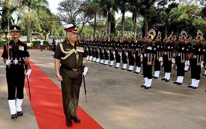 Indian Army servicemen during a ceremony. (Photo: IANS)