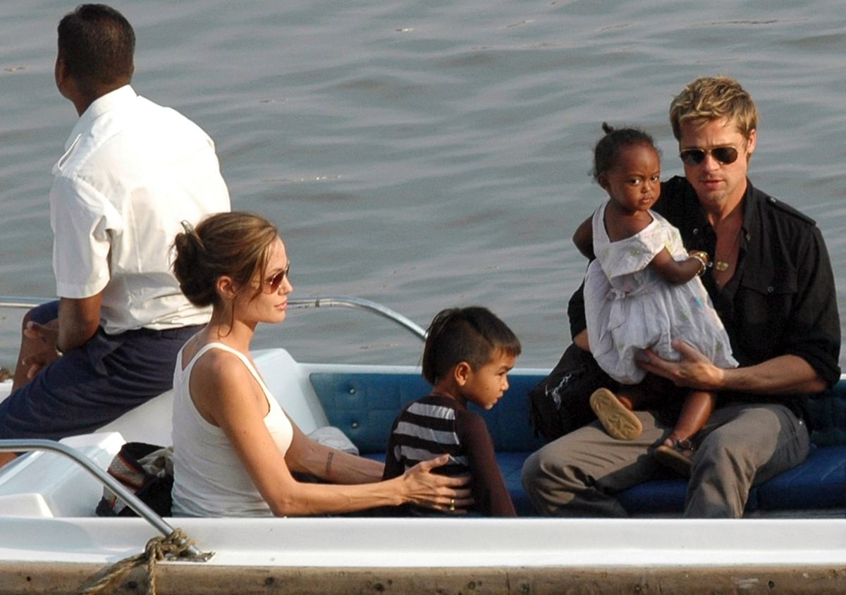 Photos from Brad Pitt and Angelina Jolie’s India visit in 2006 while shooting for ‘A Mighty Heart’. 