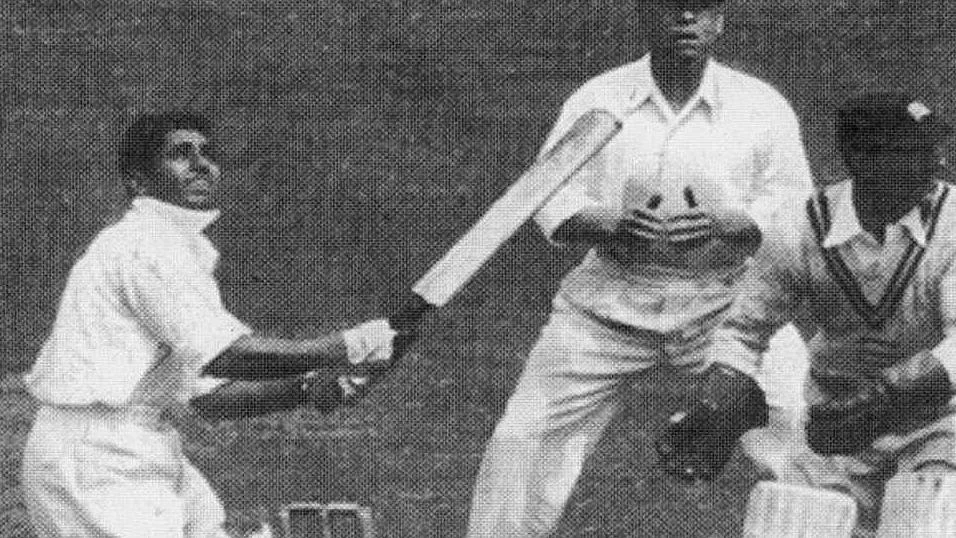 Lala Amarnath scored India’s first Test century in the second innings of the first Test against England in 1933. (Photo Courtesy: Twitter/<a href="https://twitter.com/SkvermaSur">Surendra</a>)