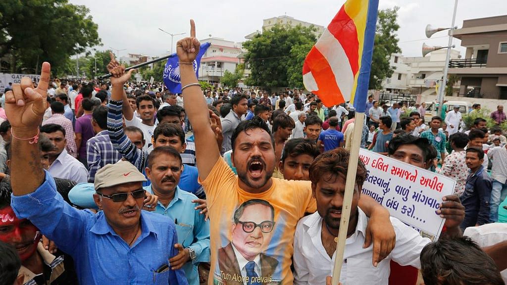 Representational image of a Dalit protest. (Photo: AP)