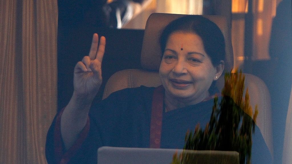 Chief Minister of Tamil Nadu and chief of AIADMK J Jayalalithaa. (Photo: Reuters)<!--EndFragment-->