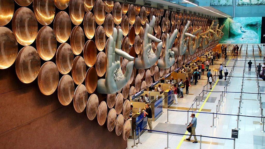Indira Gandhi International Airport, New Delhi. 