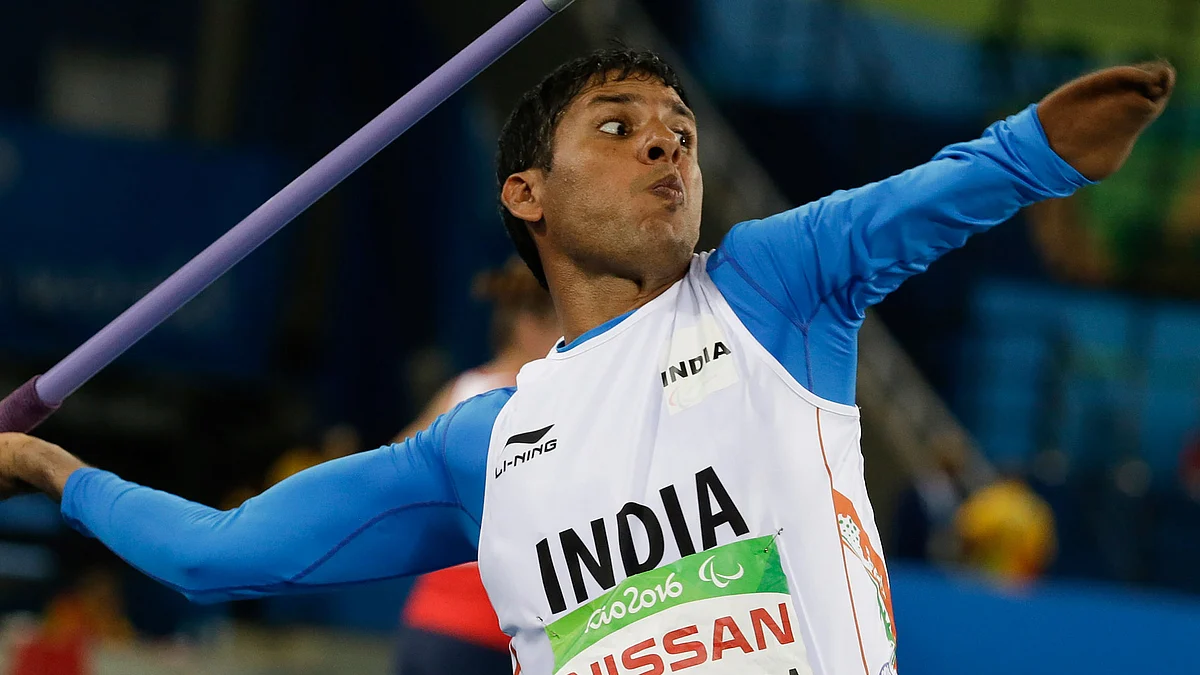Devendra Jhajharia takes part in the javelin throw event at the Rio Paralympics. (Photo: AP)