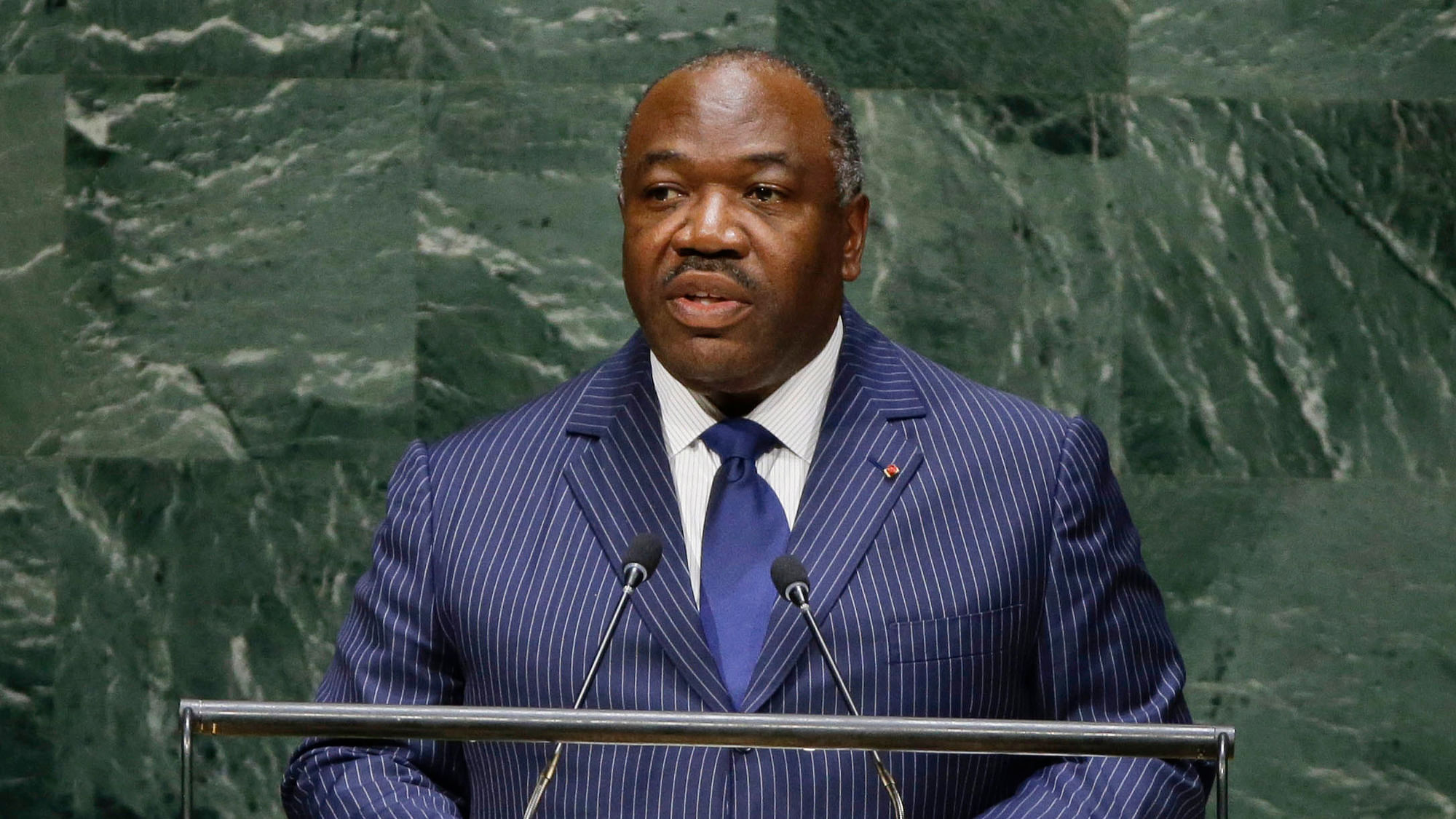 A file photo of Gabon’s President Ali Bongo. (Photo: AP)