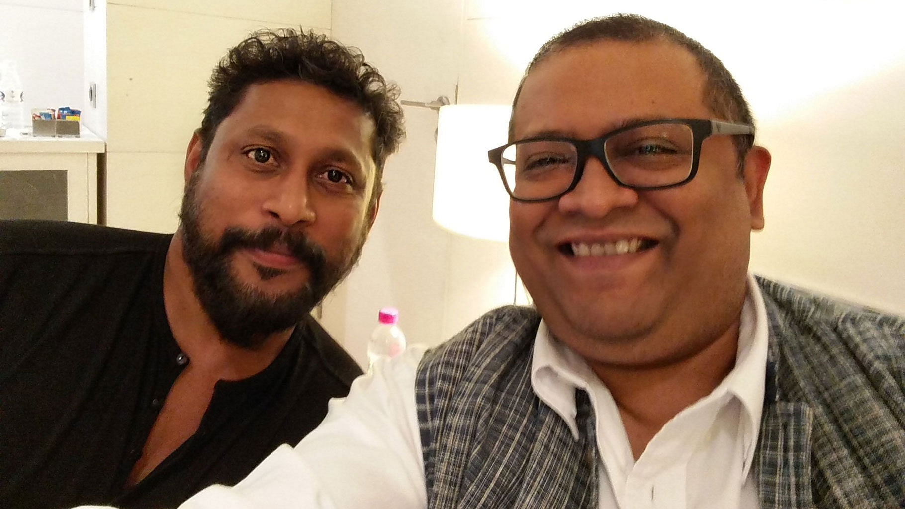 Shoojit Sircar with Aniruddha Roy Chowdhury, the men behind <i>Pink. </i>(Photo courtesy: Twitter)