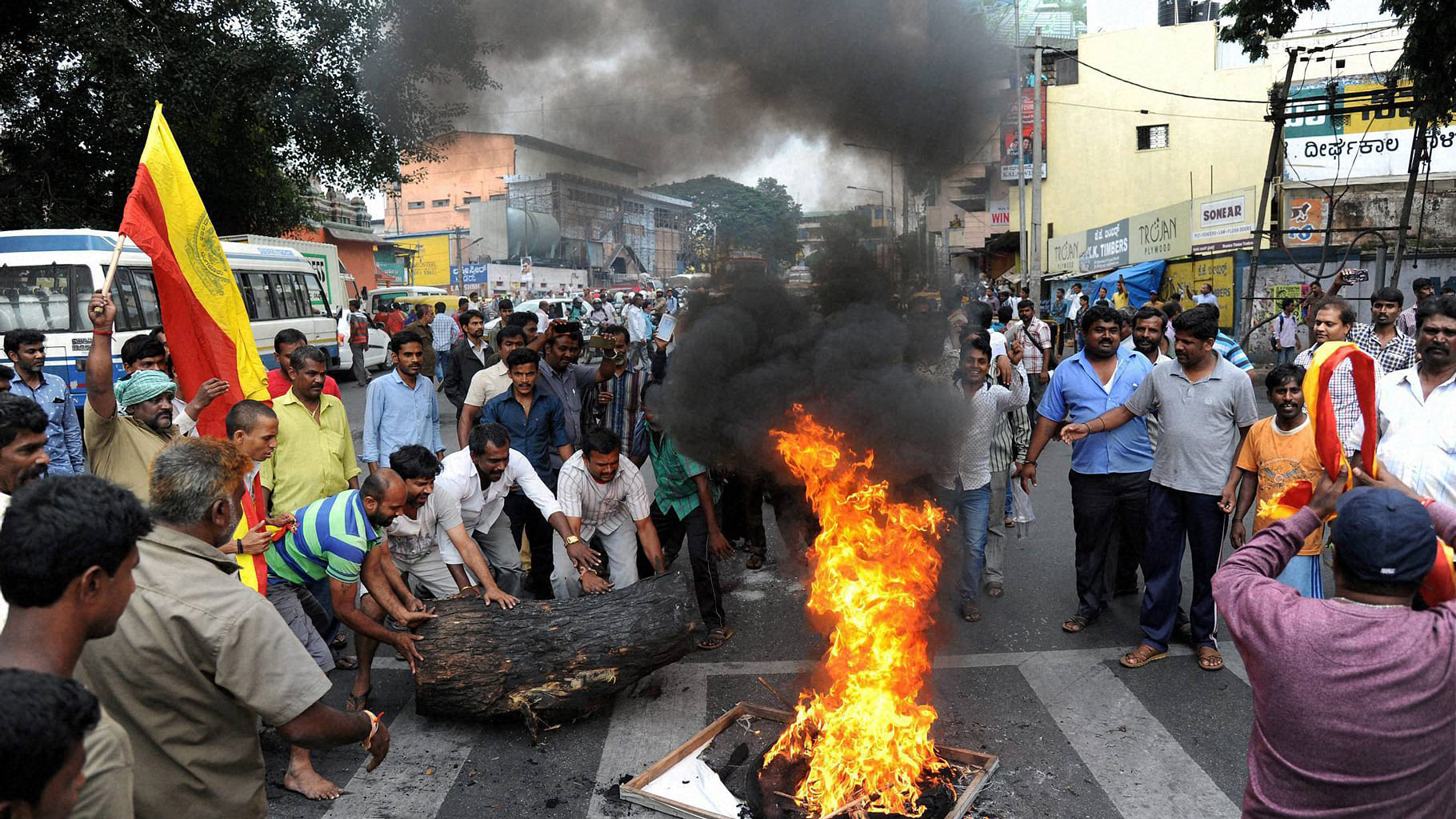 Bengaluru came to a standstill on Monday as protesters took to streets. (Photo: PTI)
